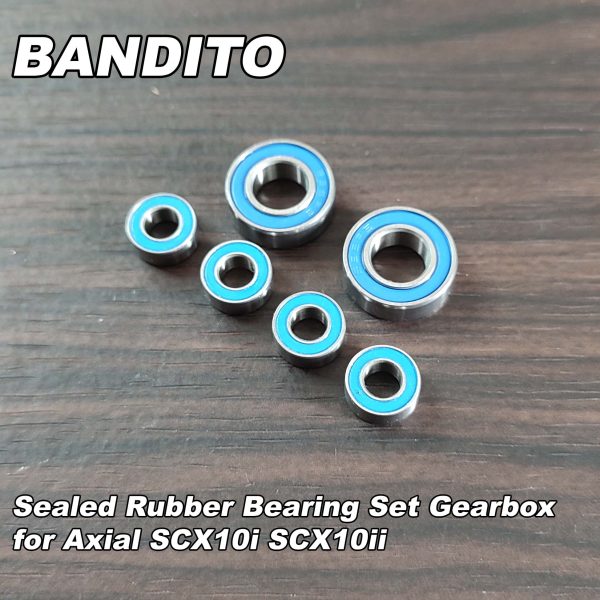 BANDITO Bearing Set Sealed Rubber Gearbox Axial SCX10 SCX10ii